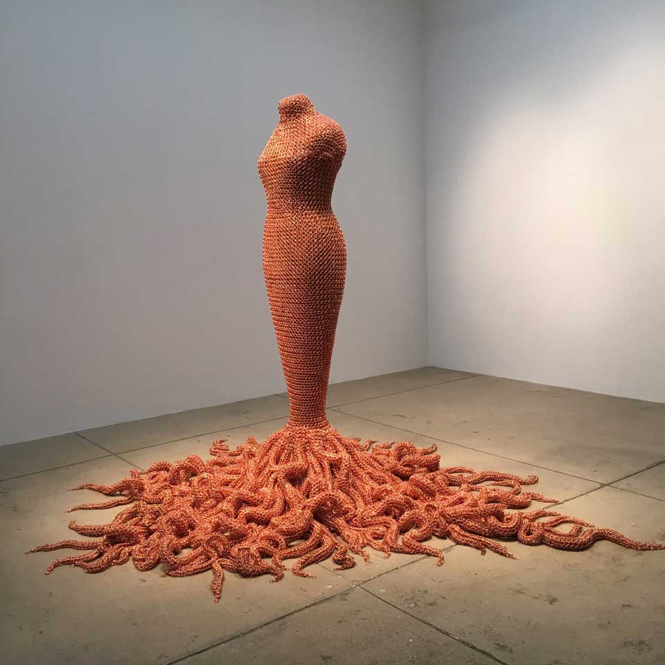 Medusa 2014; Handmade Copper Chainmail Medusa 2014; Handmade Copper Chainmail