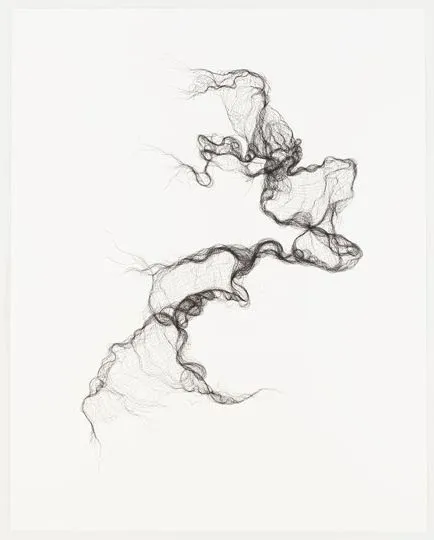 Gauze Bandage no. 2; 2013; pen on paper; 152 x 121 cm (private collection) Gauze Bandage no. 2; 2013; pen on paper; 152 x 121 cm (private collection)