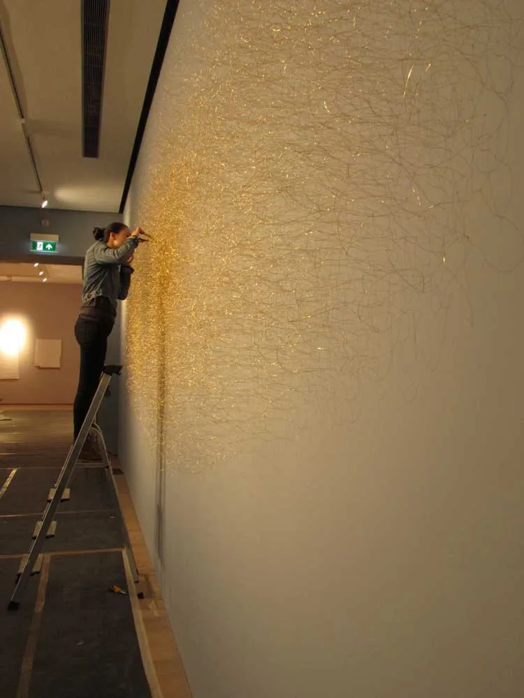 Site Specific Installation

York Art Gallery 2015/16

Fine Gold Plated Wire