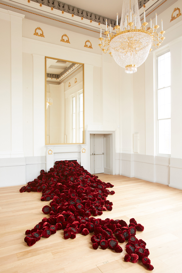 Site Specific Installation

St Albans Museum and Art Gallery  2018

silk velvet, raw black wire
