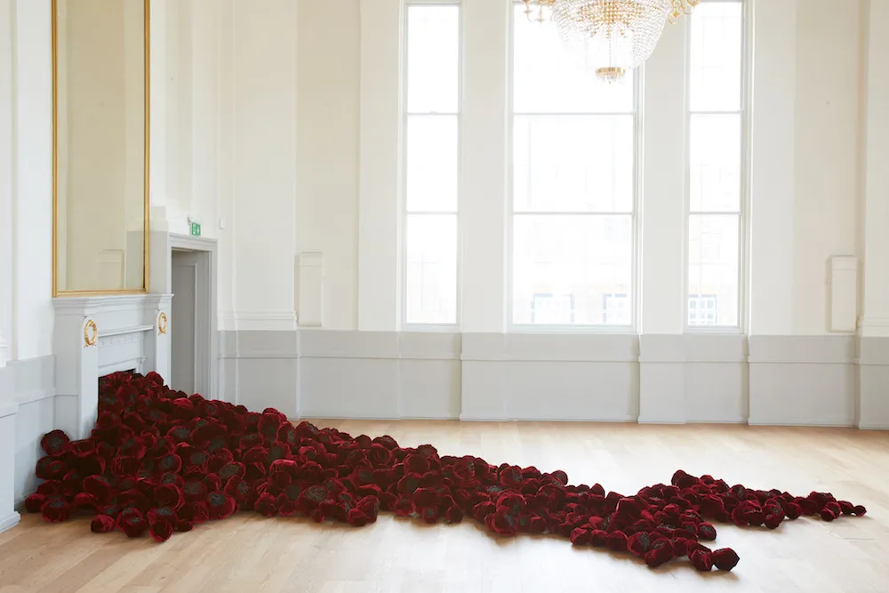 Site Specific Installation

St Albans Museum and Art Gallery  2018

silk velvet, raw black wire