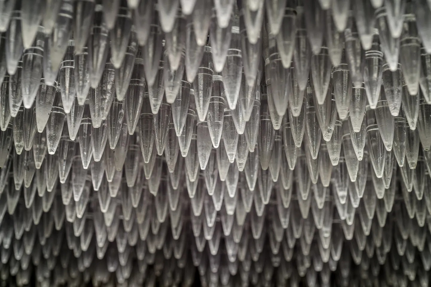 Pandora 2016; LED lightbox within doorframe; clear cast resin 50. cal Browning bullets