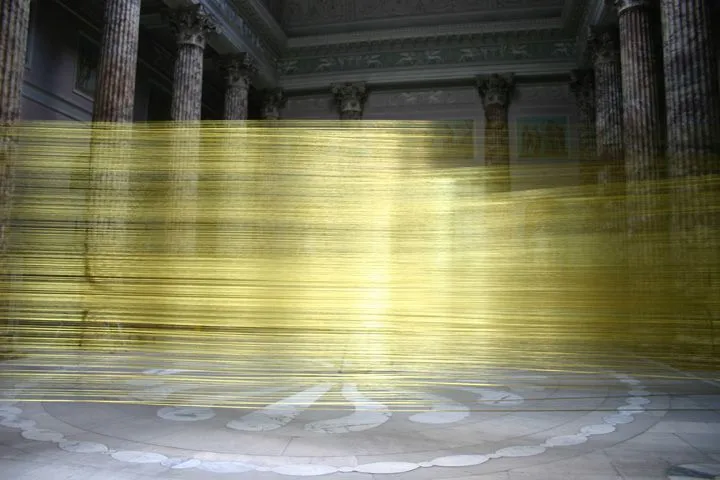 Site specific installation at Kedleston Hall

Derbyshire, 2010

105 Miles of Fine Gold Embroidery Thread