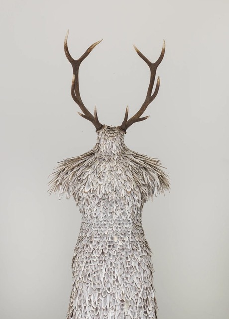 Stalker 2021

sliced fallow deer antlers

canvas

tailors dummy