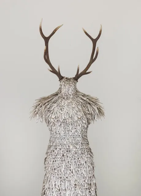 Stalker 2021

sliced fallow deer antlers

canvas

tailors dummy