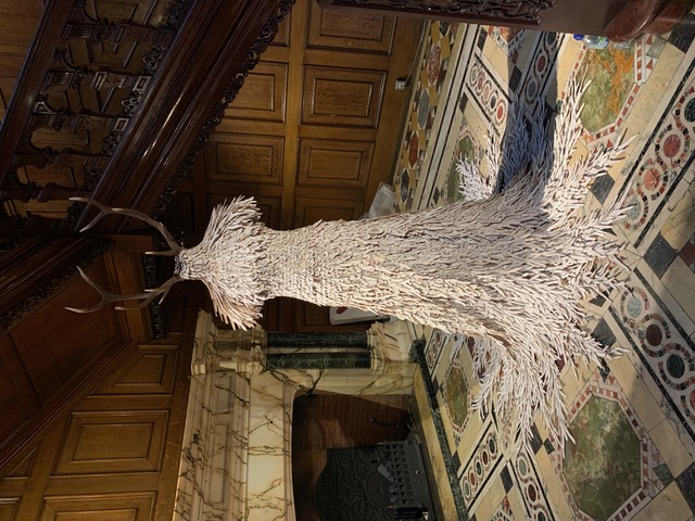 Stalker 2021

sliced fallow deer antlers

canvas

tailors dummy